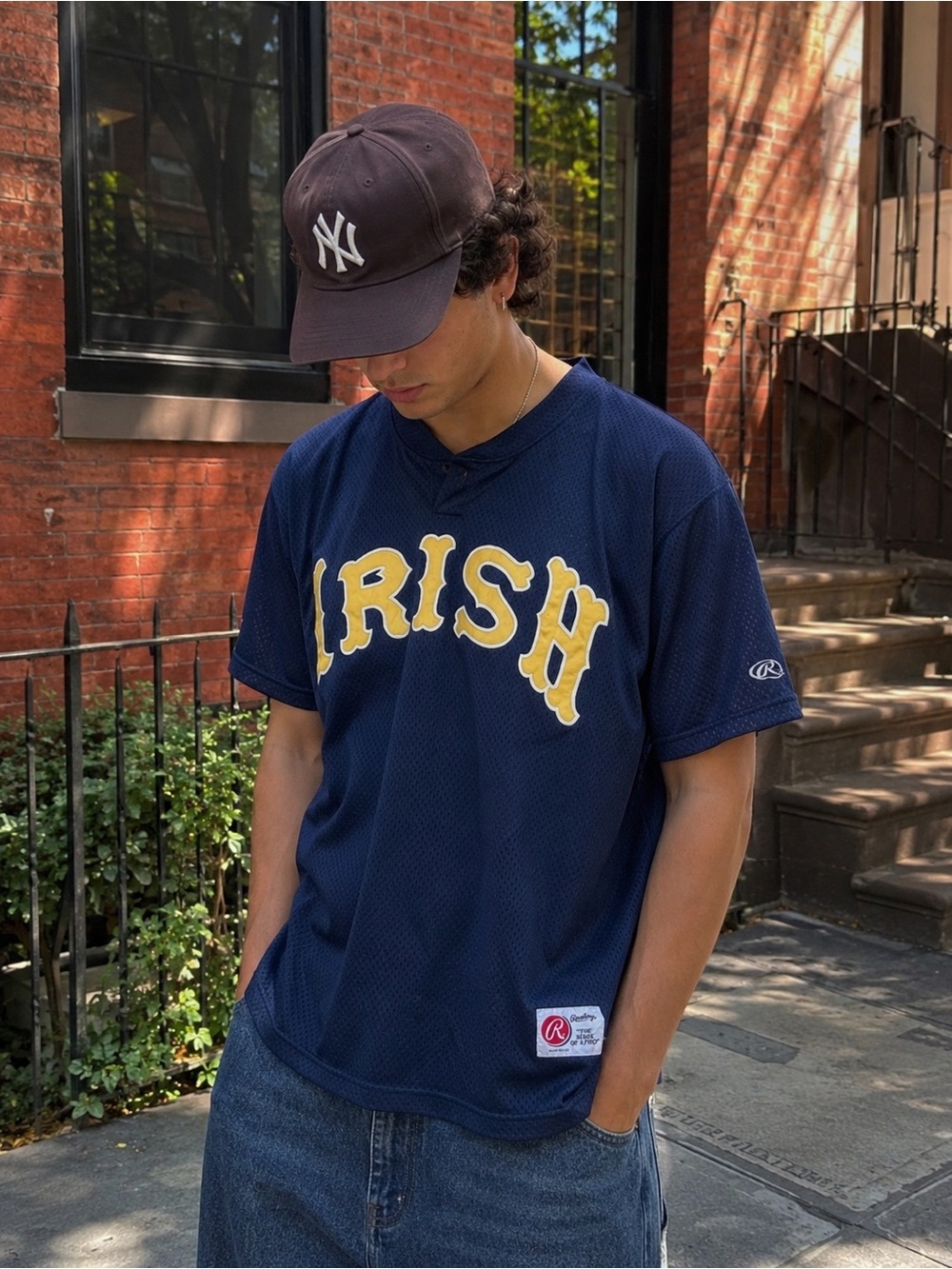 Vintage Rawlings Irish Mesh Jersey Made in USA Y2K Streetwear